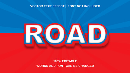 ROAD TEXT EFFECT EDITABLE