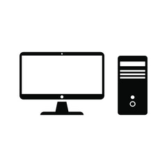 computer monitor and computer icon