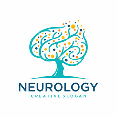Neuro Brain Logo Icon for Healthcare companies, Medical Center, Doctor vector template