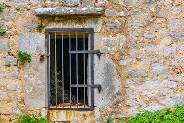Fototapeta na wymiar Prison Door, Palamidi Fort, Nafplion, Greece