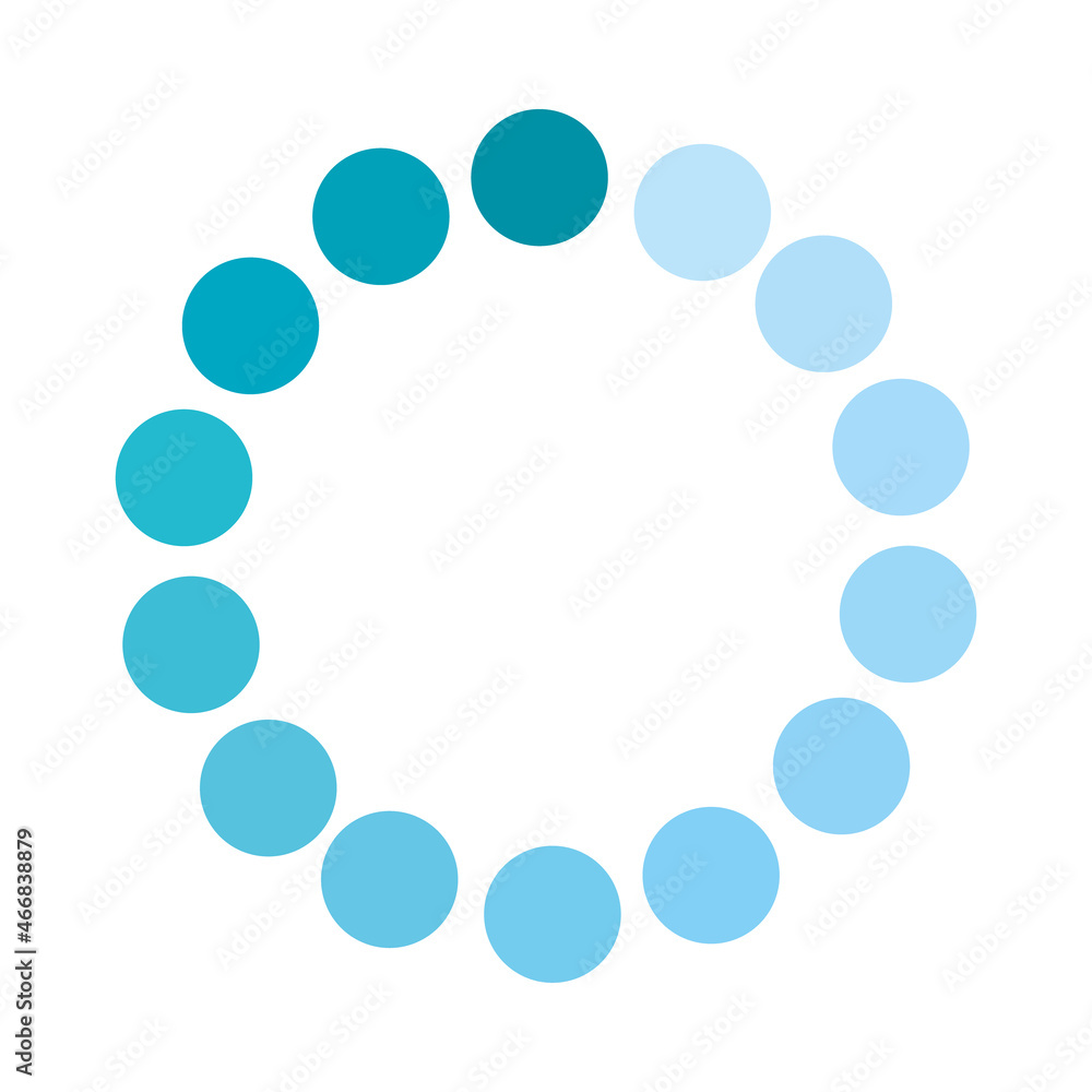 Poster loading circle dots
