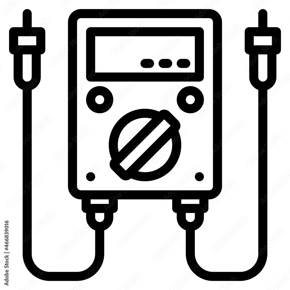 Canvas Prints electricmeter line icon