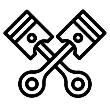 recommend clip art: piston line icon