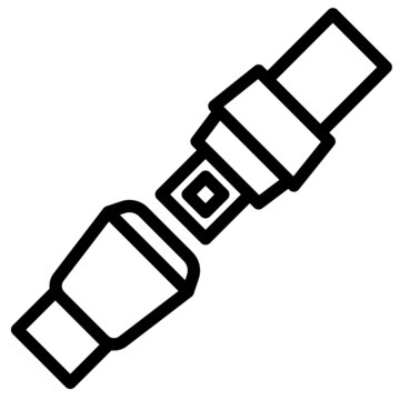 recommend clip art: seatbelt line icon
