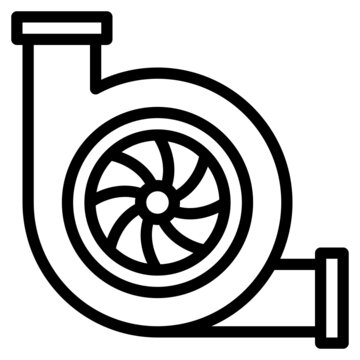 recommend clip art: turbo line icon