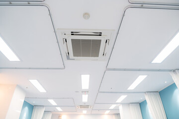 Ceiling air conditioner on the top for office use in the hospital