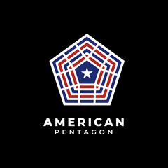 the pentagon united states of america .department of Defense logo design vector
