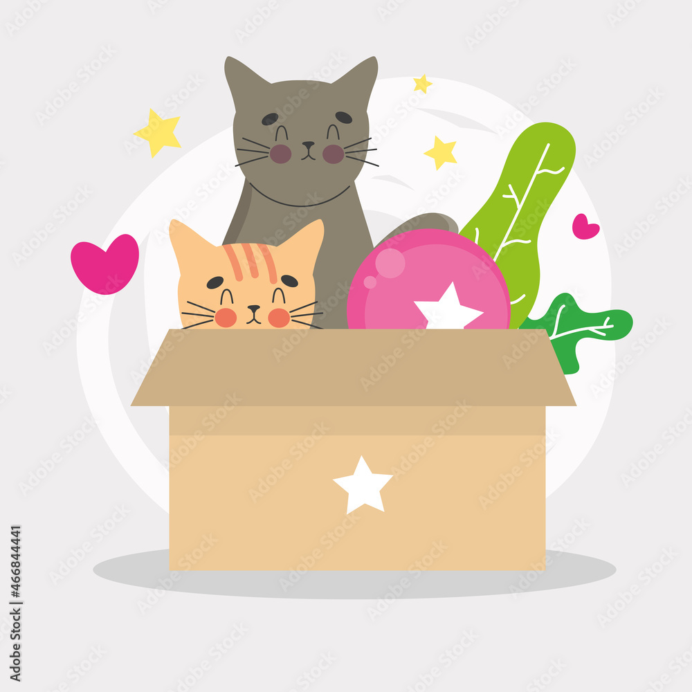 Poster cute cats design