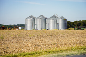 Large Grain Silos in Central Texas © Sam