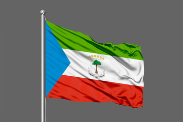 Equatorial Guinea Flying Flag