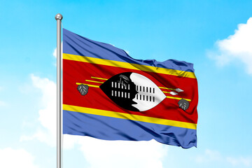 Eswatini Flying Flag
