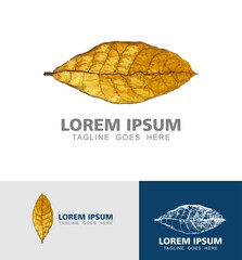 Tobacco Leaf Logo Vector Sign