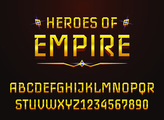 fantasy golden luxury rpg heroes of empire text effect