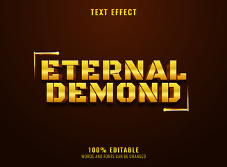 fantasy golden luxury eternal kingdom text effect
