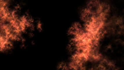Fototapeta premium red clouds. red smoke on black background