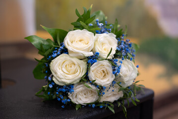 wedding bouquet of roses