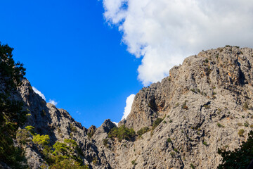 View of the Taurus mountains in Antalya province, Turkey