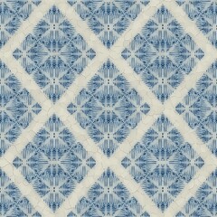 Seamless blue and white ceramic tile ornate damask pattern for surface design and print. High quality illustration. Fancy swatch resembling dutch delft blue classical pottery. Trendy flourish design.