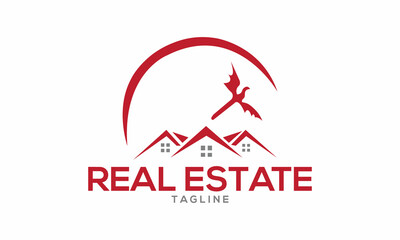 Unique real estate logo Modern and minimalist vector and abstract logo