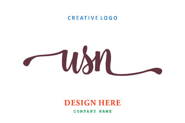 USN lettering logo is simple, easy to understand and authoritative