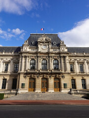 Fototapeta na wymiar Old building of the Hôtel du Département in Lyon in the downtown.