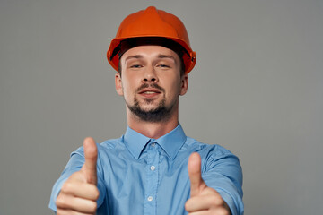 male builders Professional Job light background