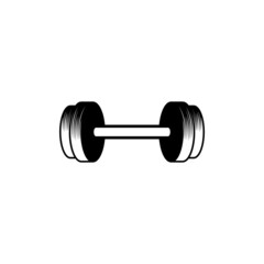 Barbell icon design template vector isolated illustration