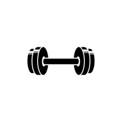 Barbell icon design template vector isolated illustration
