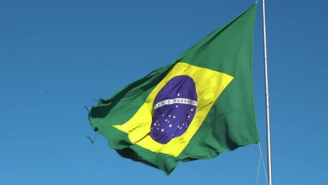 Bandeira do Brasil Tremulando