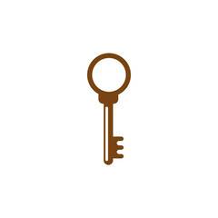 Key icon design template vector isolated illustration