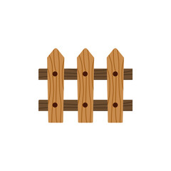 Wooden fence icon design template vector isolated illustration
