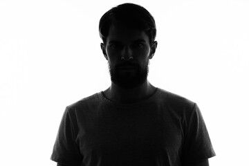 shadow men silhouette gesture hands emotions dispensing