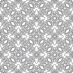 Fototapeta na wymiar floral pattern background.Repeating geometric pattern from striped elements. Black and white pattern.