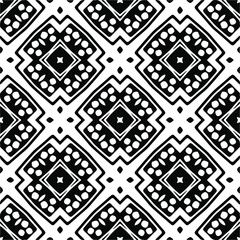 Vector seamless pattern. Modern stylish texture. Composition from regularly repeating geometrical element. Monochrome, simple. Vector illustrations. Black and white pattern.