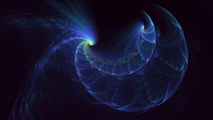 Obraz premium 3D rendering abstract multicolor fractal light background