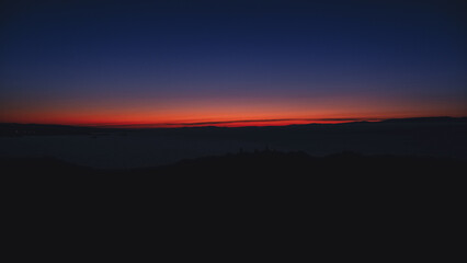 sunrise over the mountains