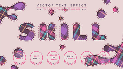 Tartan Craft - Editable Text Effect, Font Style