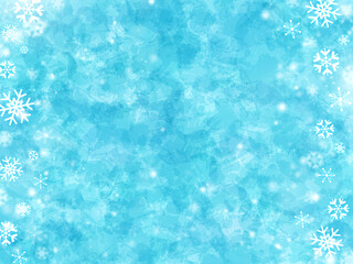 背景素材　背景　雪　雪の結晶　結晶　クリスマス　テクスチャ　壁紙　水彩　フレア　光　グラデーション