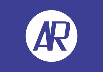 Unique shape of AR initial letter