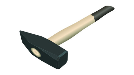 hammers isolated on white background, hammer vector illustration