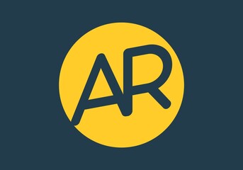 Unique shape of AR initial letter