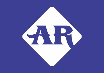 Unique shape of AR initial letter