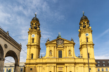 Obraz premium The Theatine Church of St. Cajetan in Munich, Germany