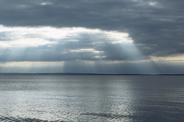 Obraz premium storm clouds over the sea