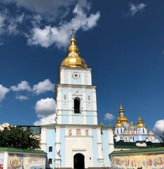 Fototapeta na wymiar The most beautiful examples of orthodox cathedrals in Kiev. 