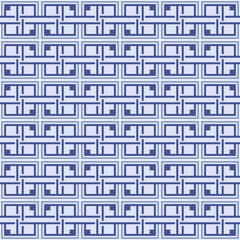 Japanese Square Weave Mesh Vector Seamless Pattern