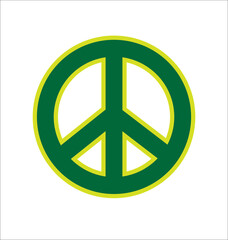 classic peace symbol