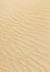 Fototapeta na wymiar Sand texture. Sandy beach for background. Top view. Natural sand stone texture background. sand on the beach as background. Wavy sand background for summer designs.