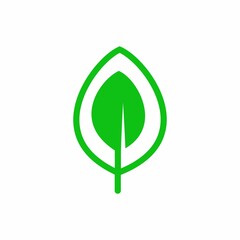 Fresh Green Leaf Vector Illustration For Logo Or Anything