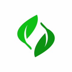 Fresh Green Leaf Vector Illustration For Logo Or Anything